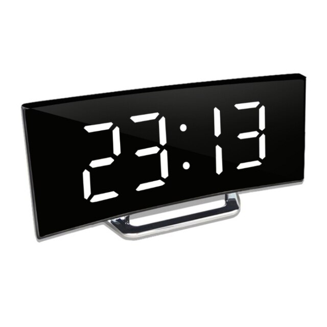 Illuminazione a LED grande display digitale | Sveglia digitale a LED curva - Amedea