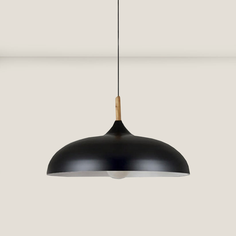 Lampada da soffitto in legno di quercia con design nordico – Plafoniera LED in legno