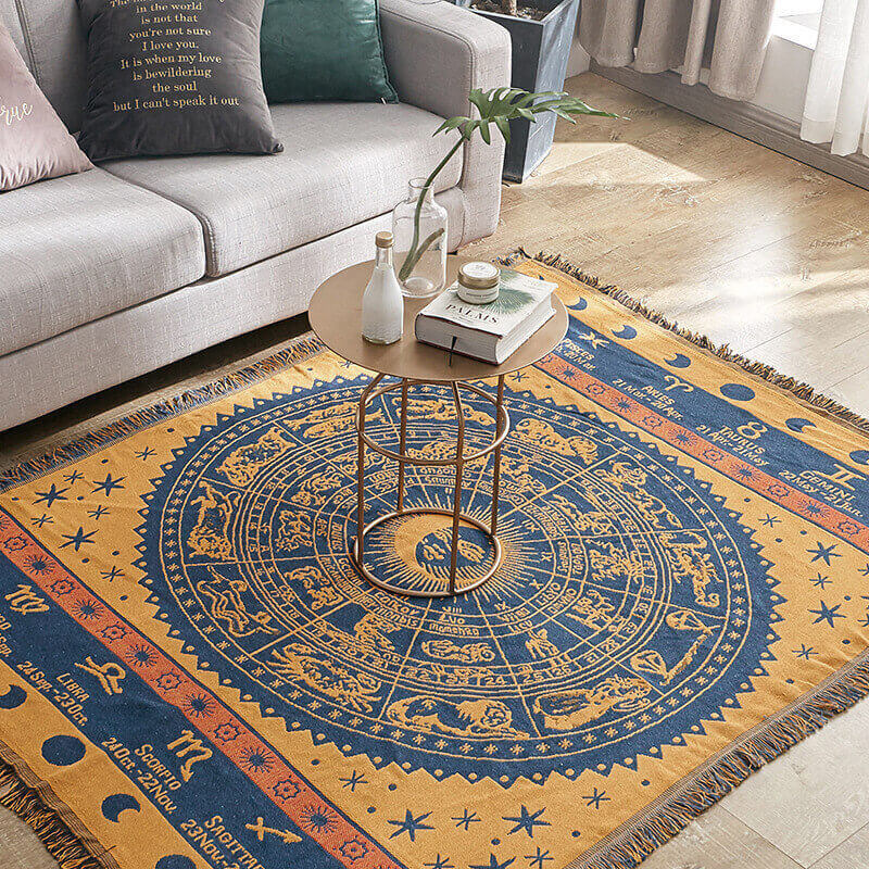 Bohemian Tassel Knitted Sofa Throw Blanket