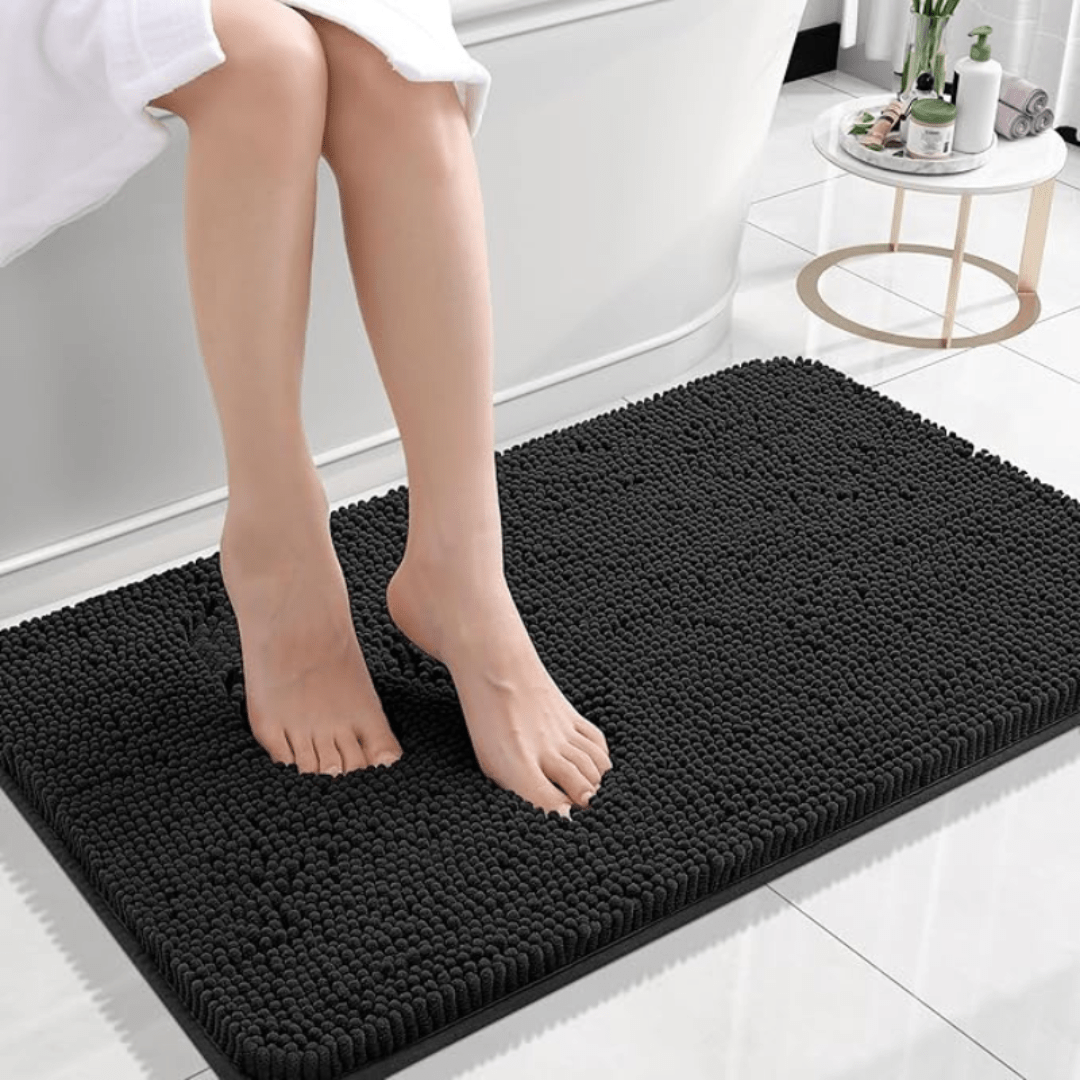 COMFÉRA – Tappetino da Bagno Chenille Ultra-Morbido Antiscivolo per Uso Quotidiano