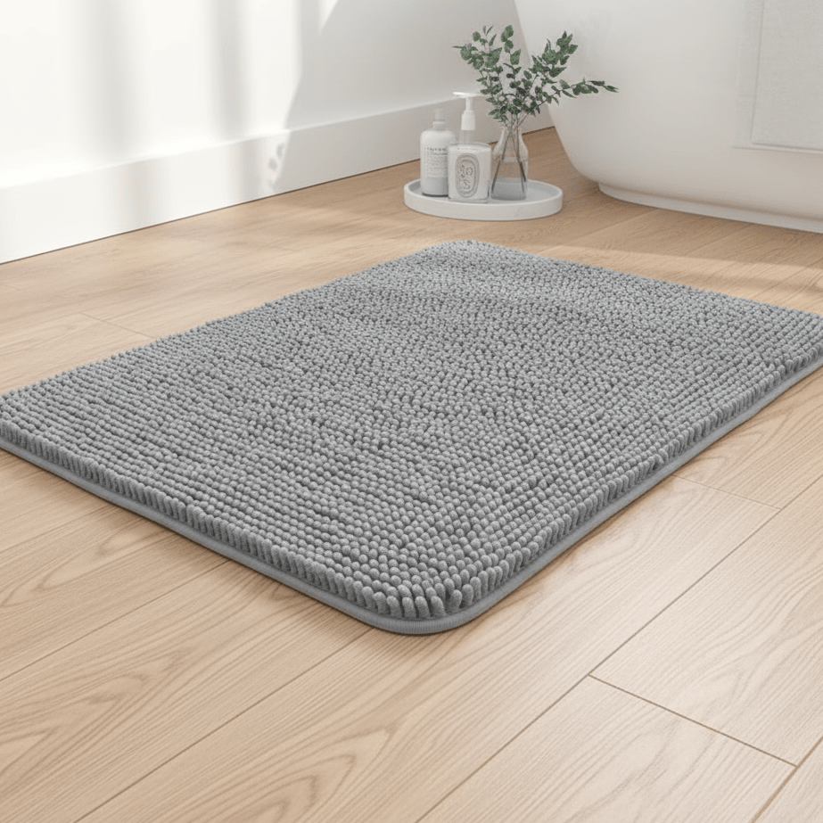 COMFÉRA – Tappetino da Bagno Chenille Ultra-Morbido Antiscivolo per Uso Quotidiano