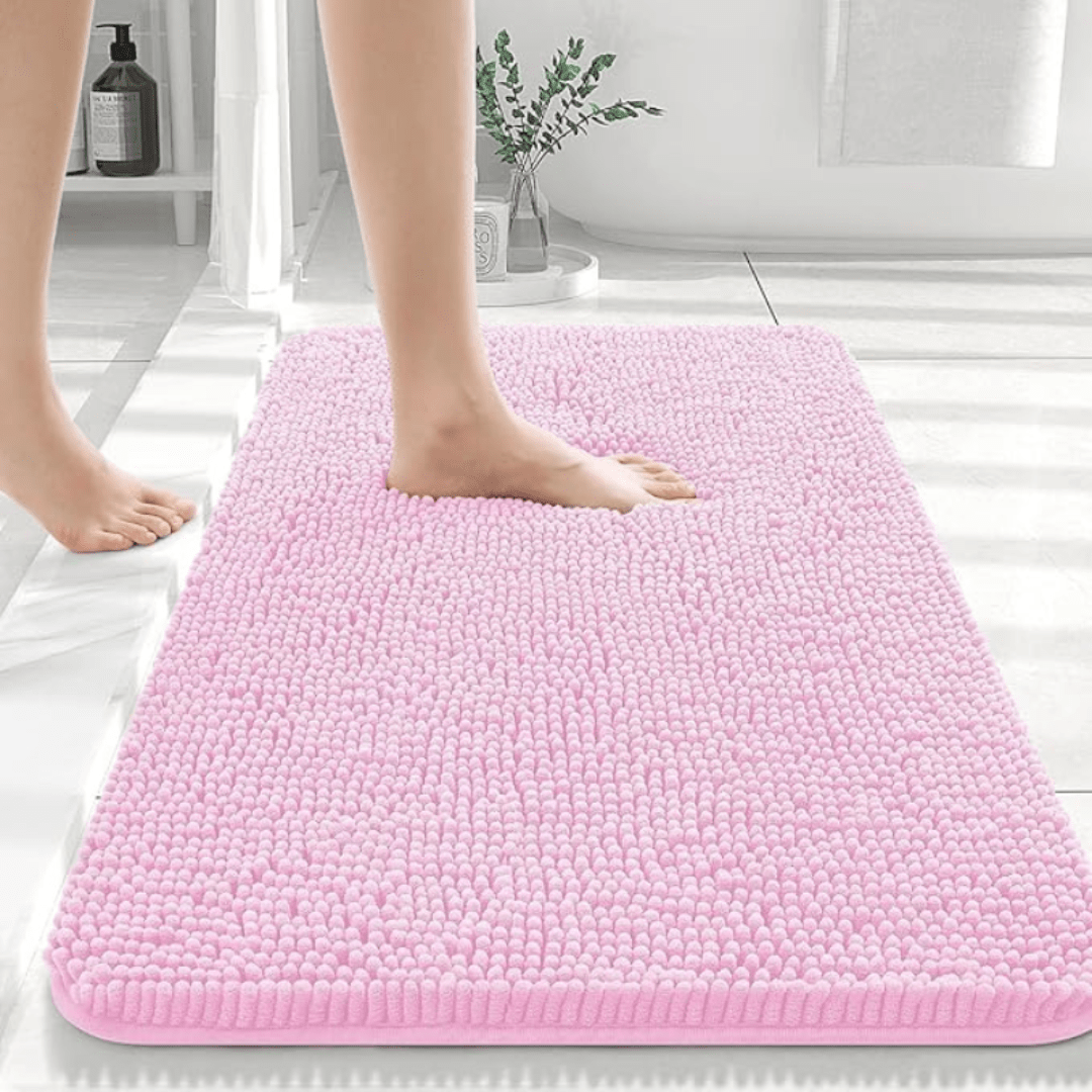 COMFÉRA – Tappetino da Bagno Chenille Ultra-Morbido Antiscivolo per Uso Quotidiano