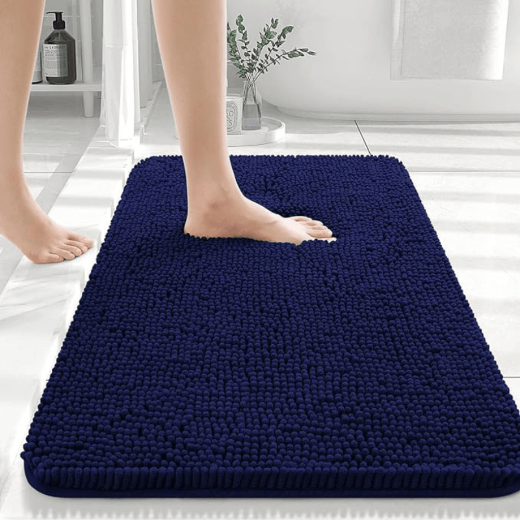 COMFÉRA – Tappetino da Bagno Chenille Ultra-Morbido Antiscivolo per Uso Quotidiano