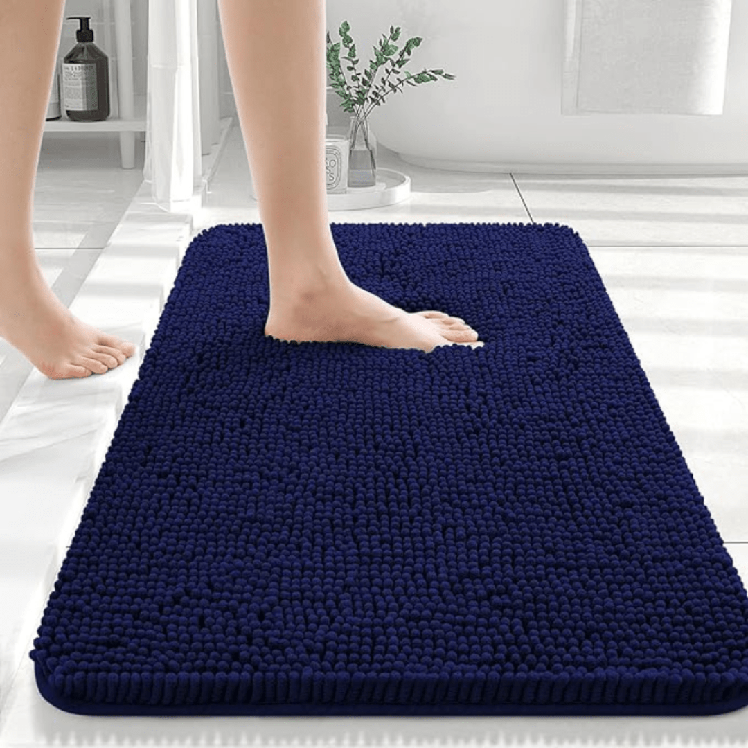 COMFÉRA – Tappetino da Bagno Chenille Ultra-Morbido Antiscivolo per Uso Quotidiano