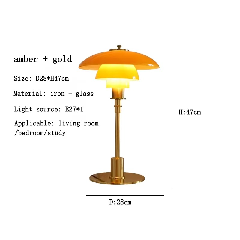 Contemporary Danish Designer Table Lamp - Warm LED Light