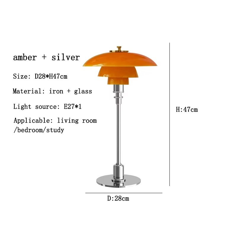 Contemporary Danish Designer Table Lamp - Warm LED Light