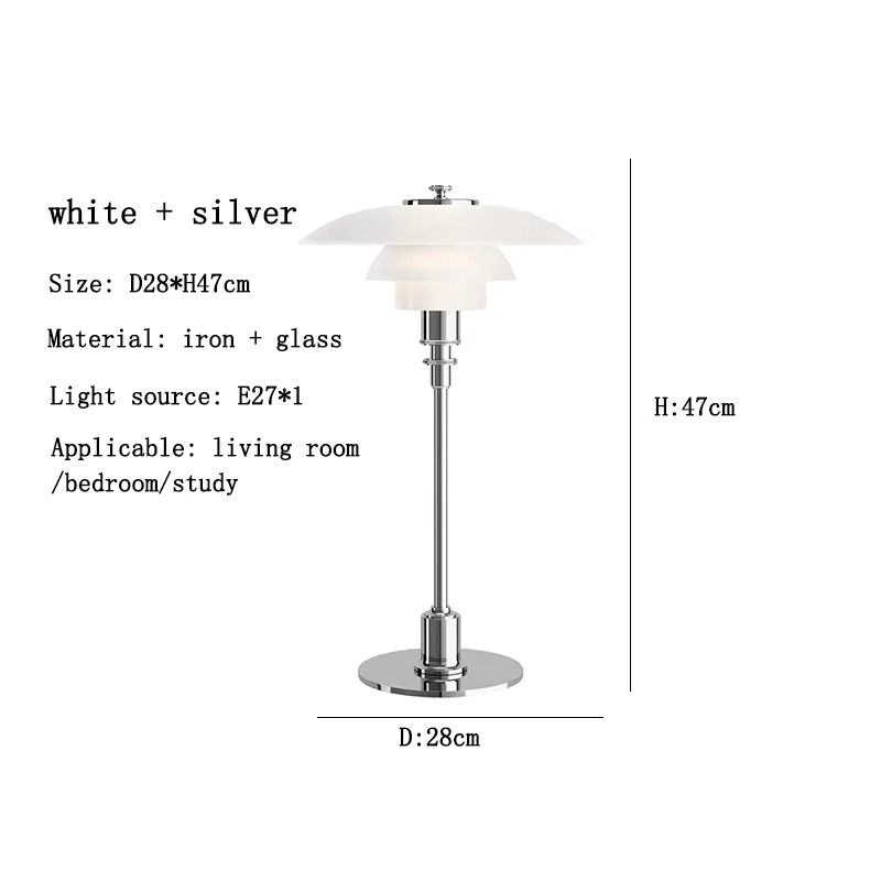 Contemporary Danish Designer Table Lamp - Warm LED Light