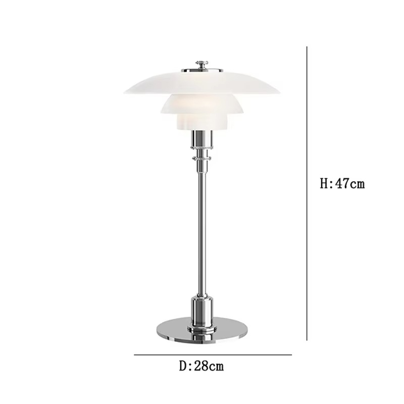 Contemporary Danish Designer Table Lamp - Warm LED Light