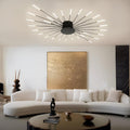 Contemporary LED Ceiling Light Fixture - Swirling Firework Design