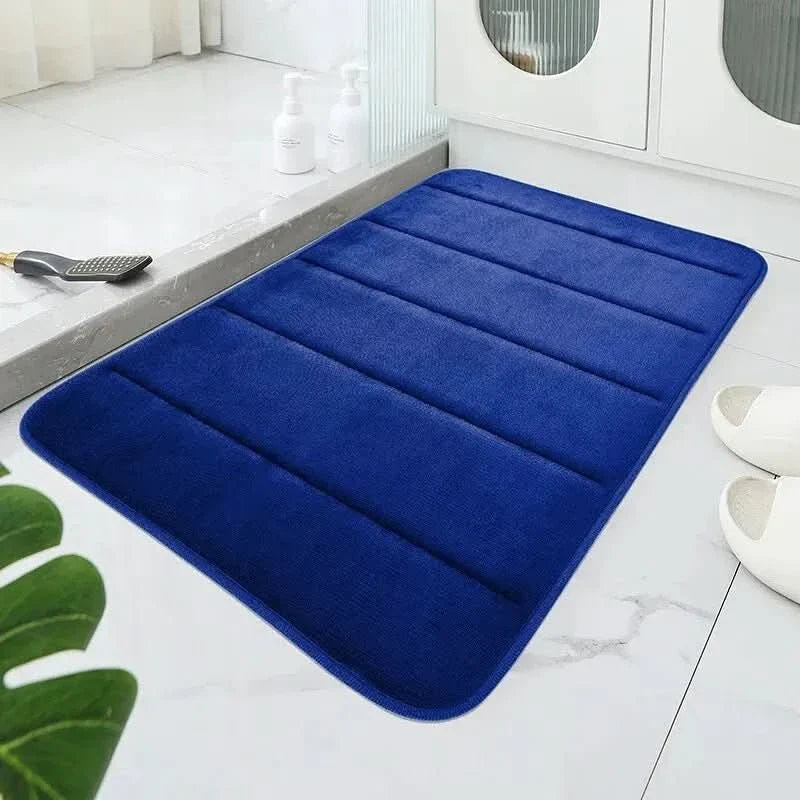 TAPPETO IN VELLUTO CORALLO – Tappeto da Bagno Morbido con Design Antiscivolo per Comfort e Sicurezza