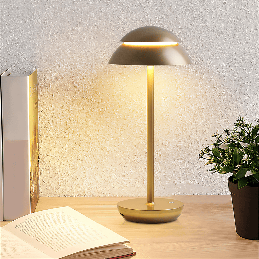 Lampada da Tavolo Moderna Ricaricabile Senza Fili con Dimming Touch