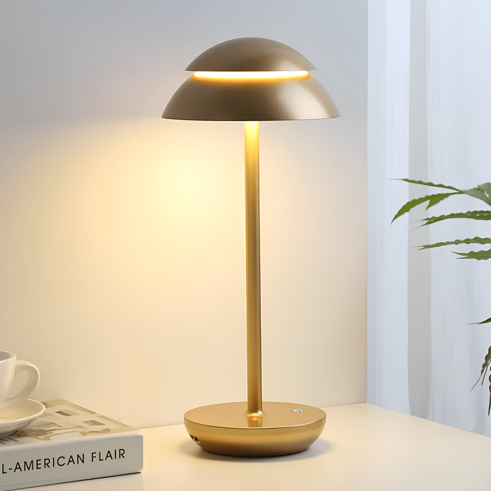 Lampada da Tavolo Moderna Ricaricabile Senza Fili con Dimming Touch
