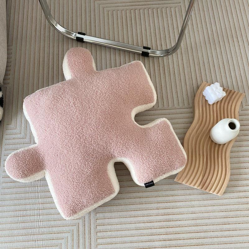 Kenu | Cuscino in Poliestere a Forma di Puzzle con Imbottitura in Cotone PP per Decorare Soggiorni e Camere da Letto