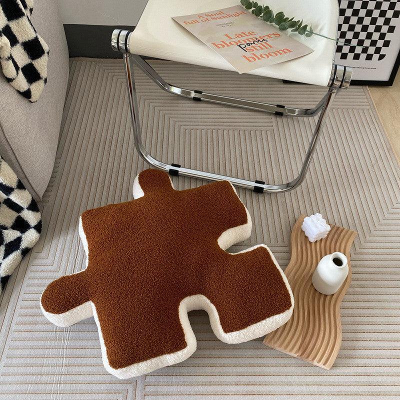 Kenu | Cuscino in Poliestere a Forma di Puzzle con Imbottitura in Cotone PP per Decorare Soggiorni e Camere da Letto