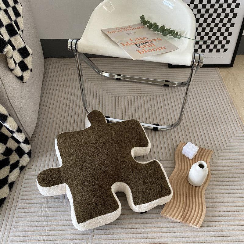 Kenu | Cuscino in Poliestere a Forma di Puzzle con Imbottitura in Cotone PP per Decorare Soggiorni e Camere da Letto