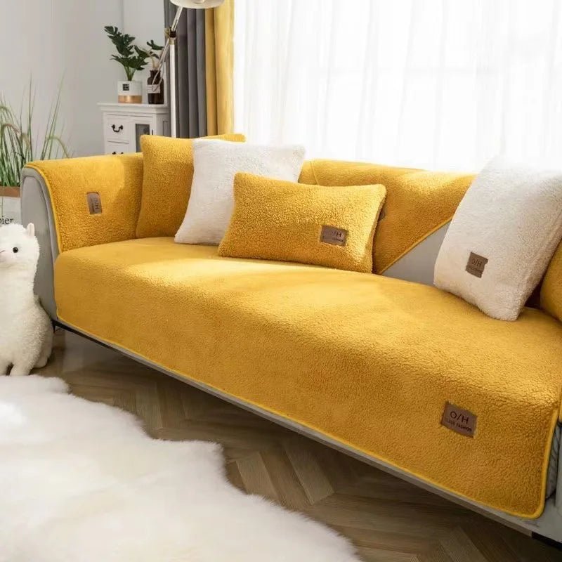 COZYSHEAR – copertura per divano in morbida lana di agnello per calore e protezione