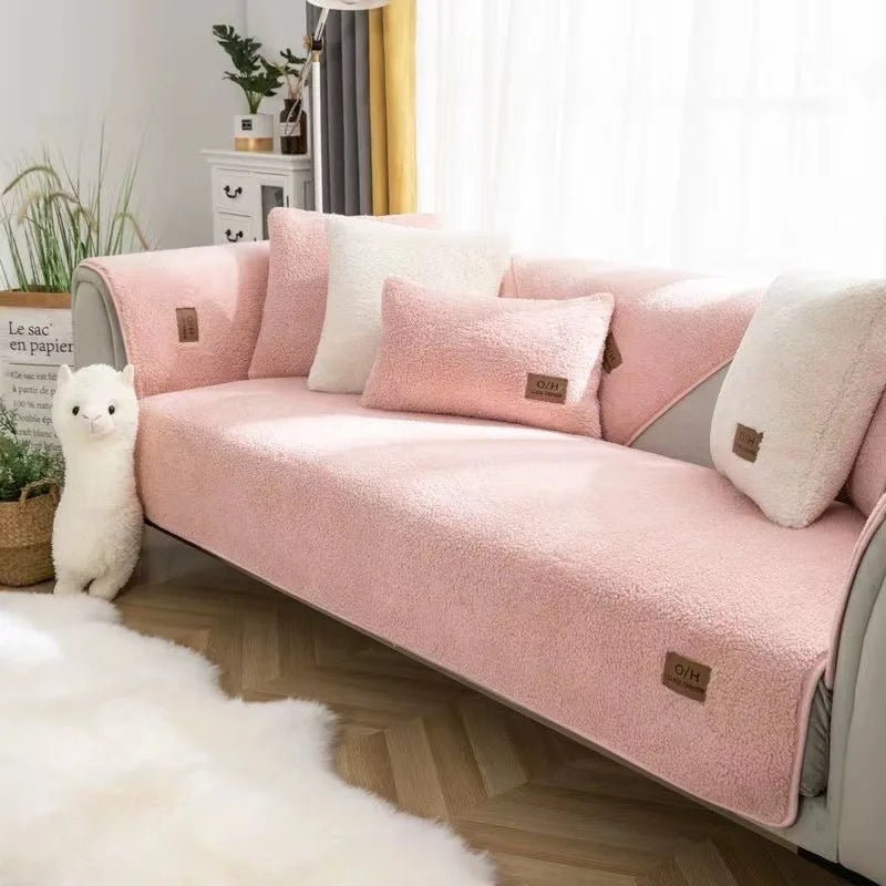 COZYSHEAR – copertura per divano in morbida lana di agnello per calore e protezione
