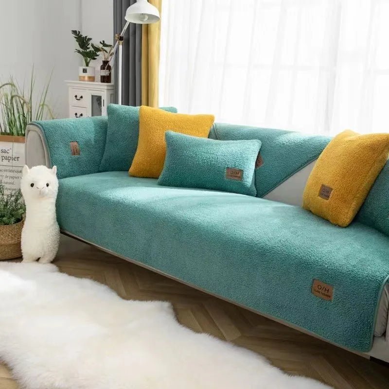 COZYSHEAR – copertura per divano in morbida lana di agnello per calore e protezione