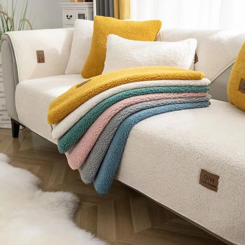 COZYSHEAR – copertura per divano in morbida lana di agnello per calore e protezione