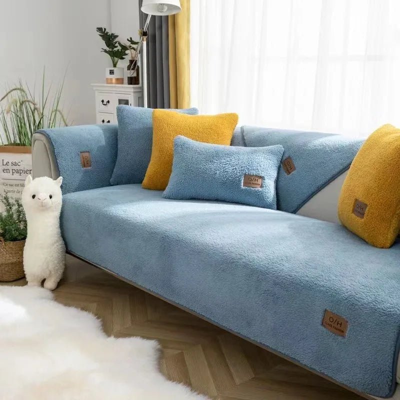 COZYSHEAR – copertura per divano in morbida lana di agnello per calore e protezione