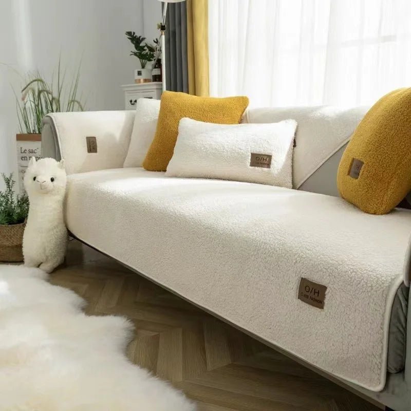 COZYSHEAR – copertura per divano in morbida lana di agnello per calore e protezione