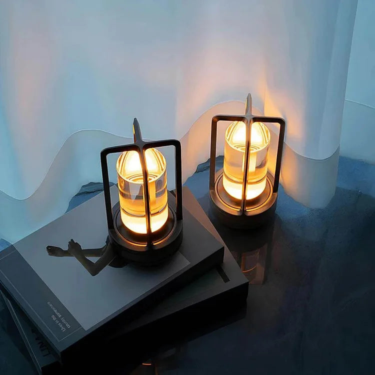 Crystal Lantern LED Wireless Lamp with USB Charging Port