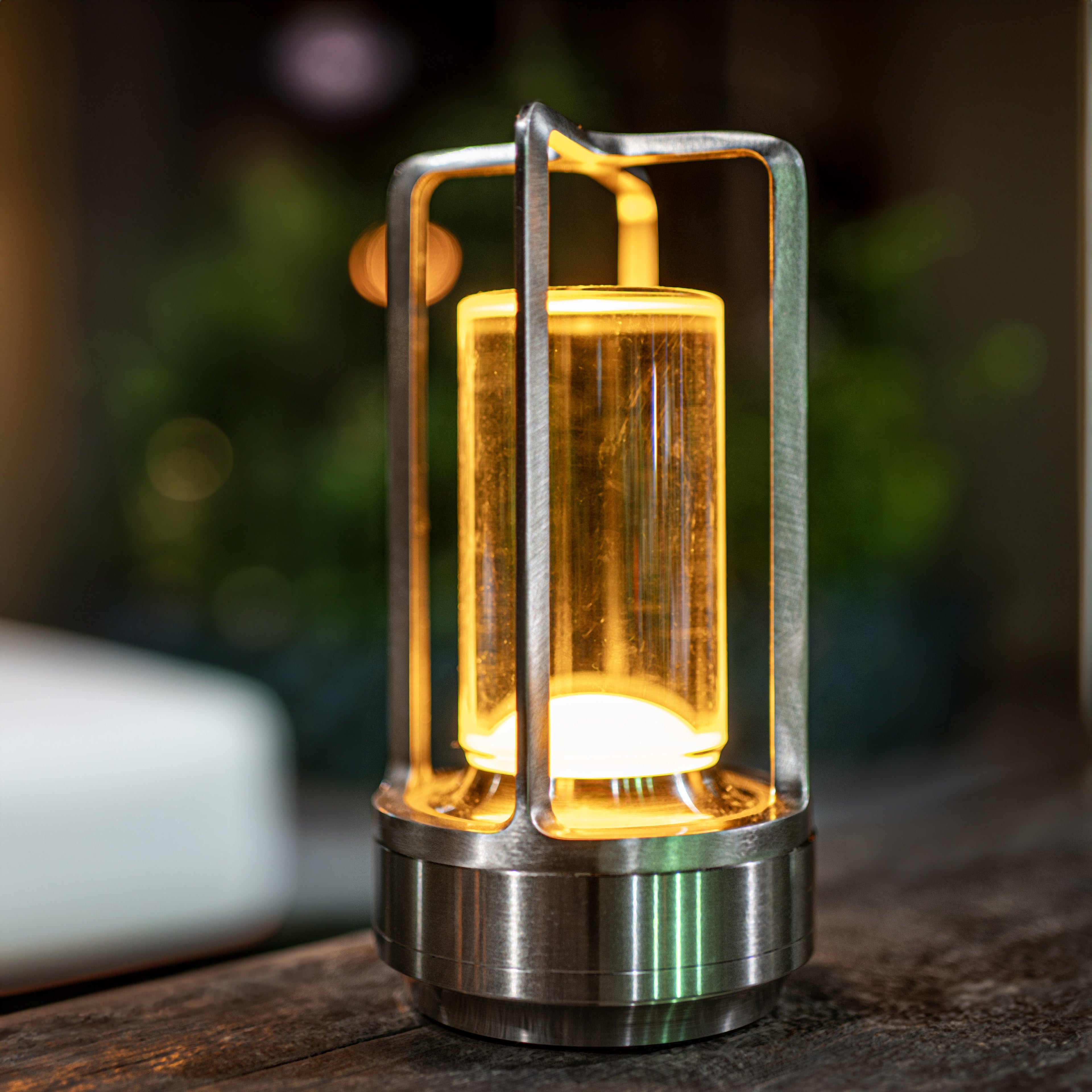 Crystal Lantern LED Wireless Lamp with USB Charging Port