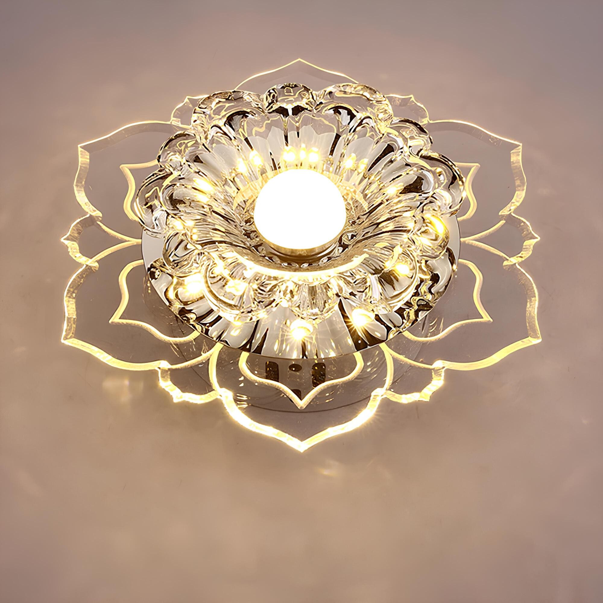 Mirella - Elegante Lampada da Soffitto LED con Cristalli e Design Moderno