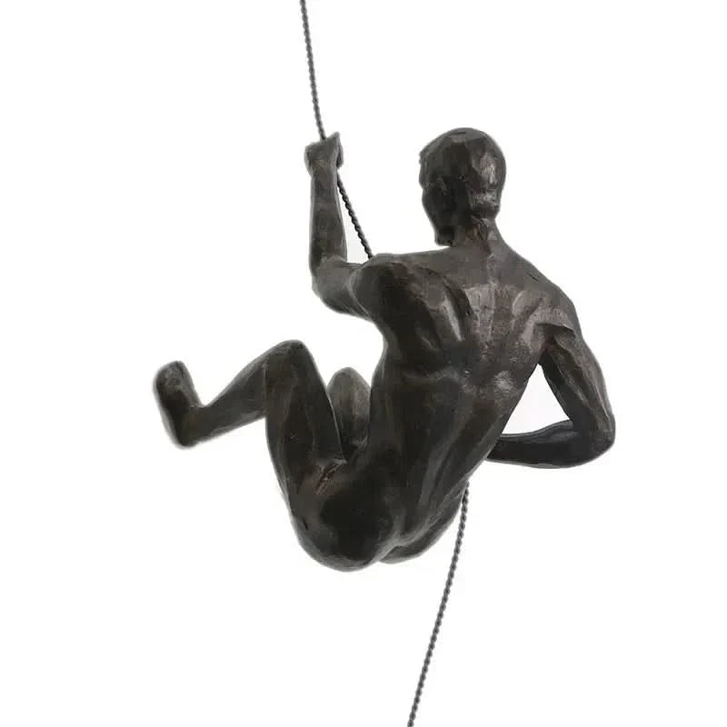 Set di 3 opere d'arte da parete con uomo in arrampicata