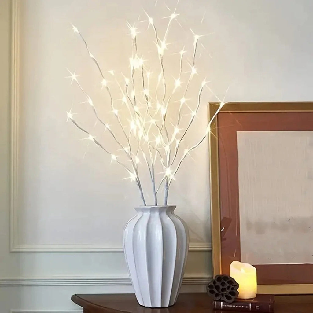 Luci Fatate a Rami di Betulla per Decorazioni per la Casa