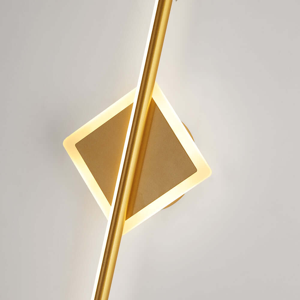 Moderna Lampada da Parete a LED, Design Rotondo/Quadrato