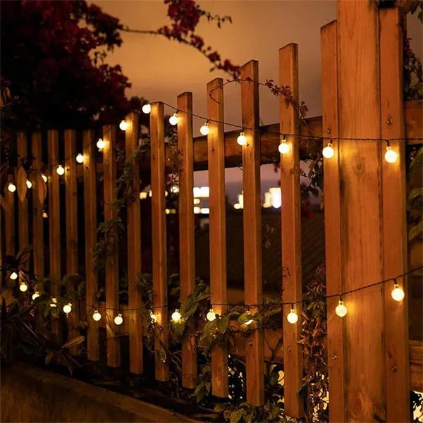 Ghirlanda luminosa solare con struttura resistente