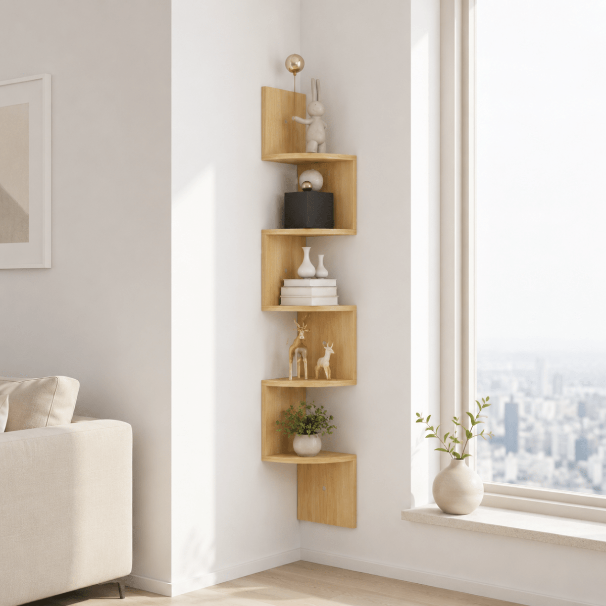 CORNERLIFT – Mensola angolare salvaspazio per un moderno stoccaggio a casa