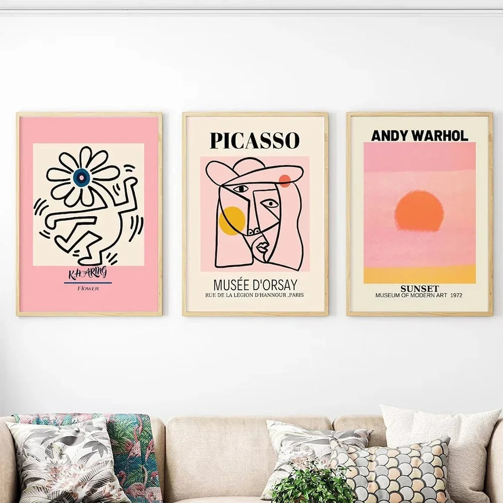 Pablo Picasso, Keith Haring & Andy Warhol