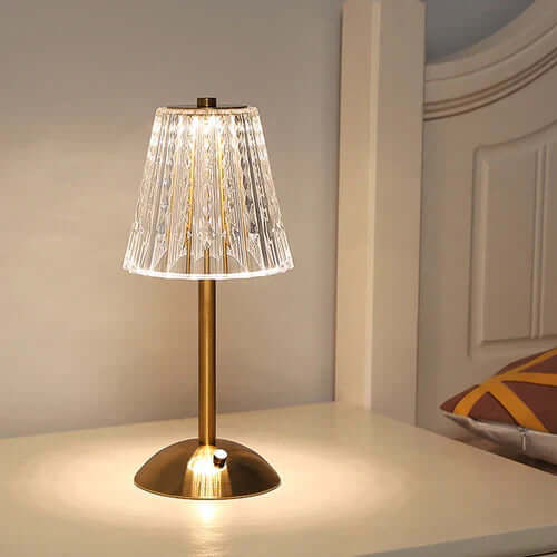 Lampada da Tavolo in Cristallo Attivata dal Tocco