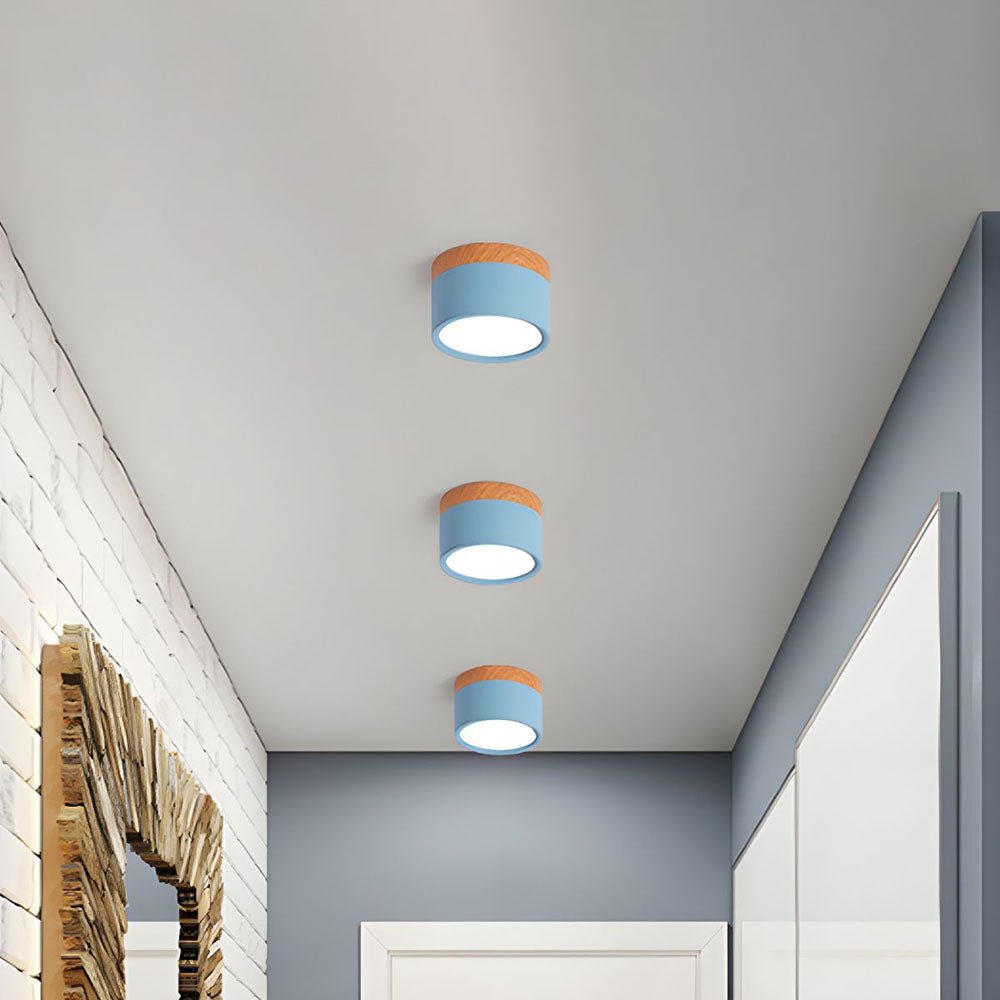 Lampada da soffitto in design cilindrico minimalista