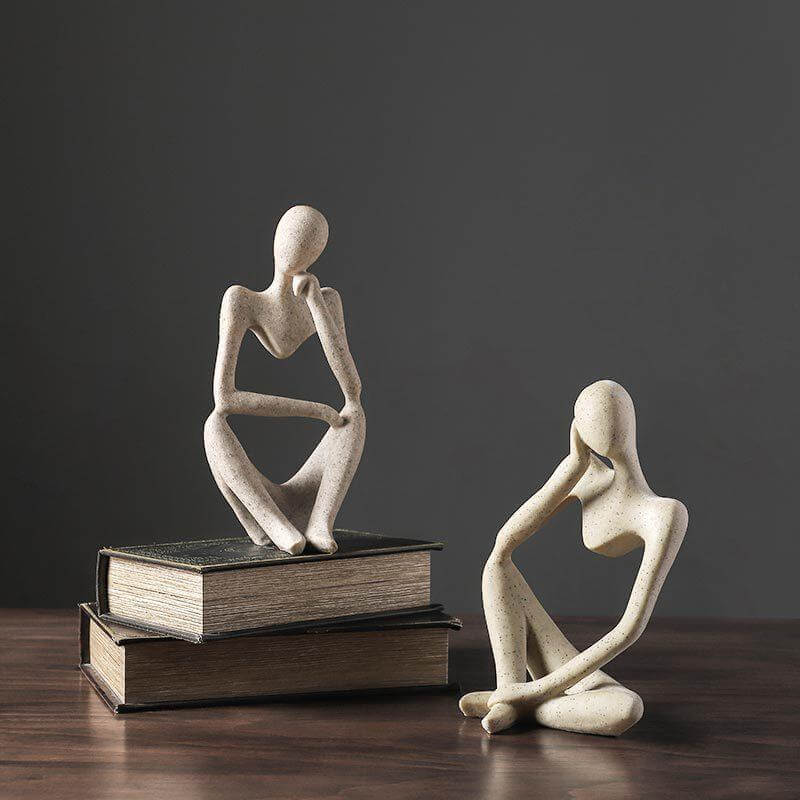 Figura con un messaggio filosofico e design moderno