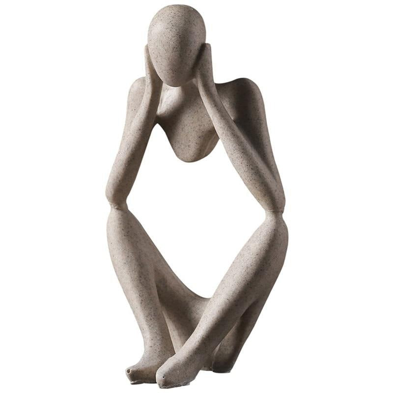 Figura con un messaggio filosofico e design moderno