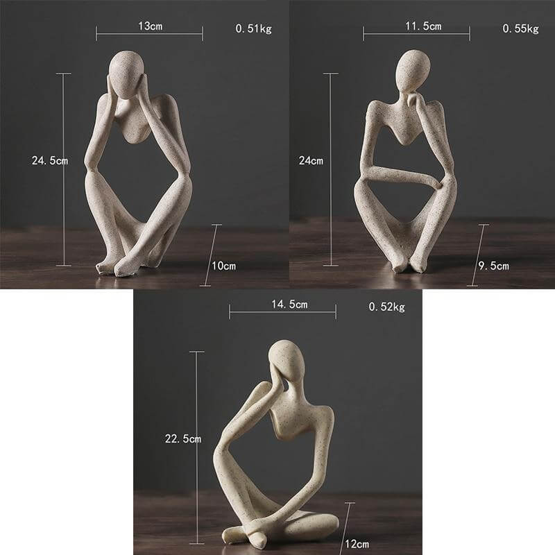 Figura con un messaggio filosofico e design moderno