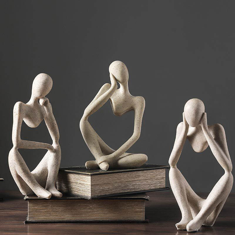 Figura con un messaggio filosofico e design moderno