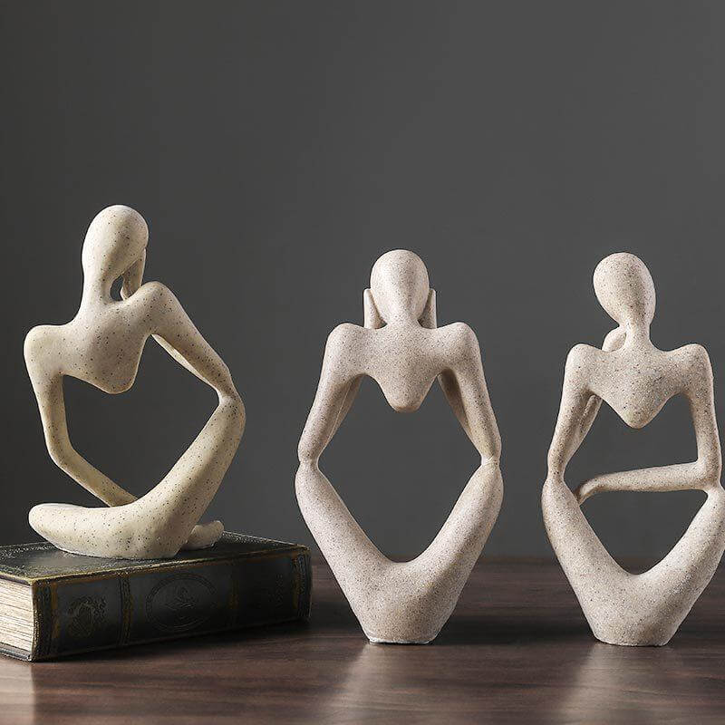 Figura con un messaggio filosofico e design moderno