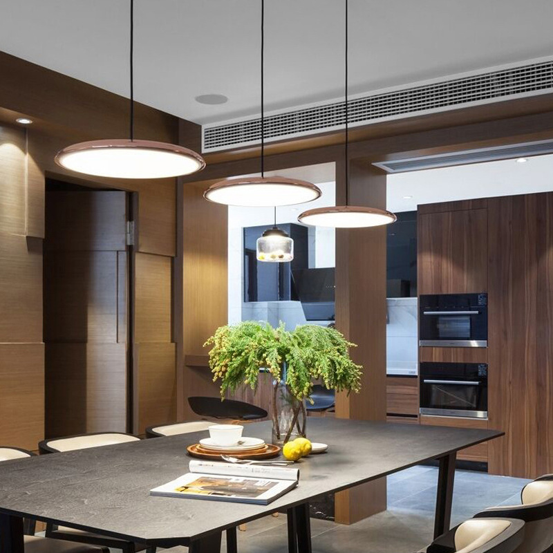 Scandinavian Style Pendant Light with LED, Metal & Acrylic