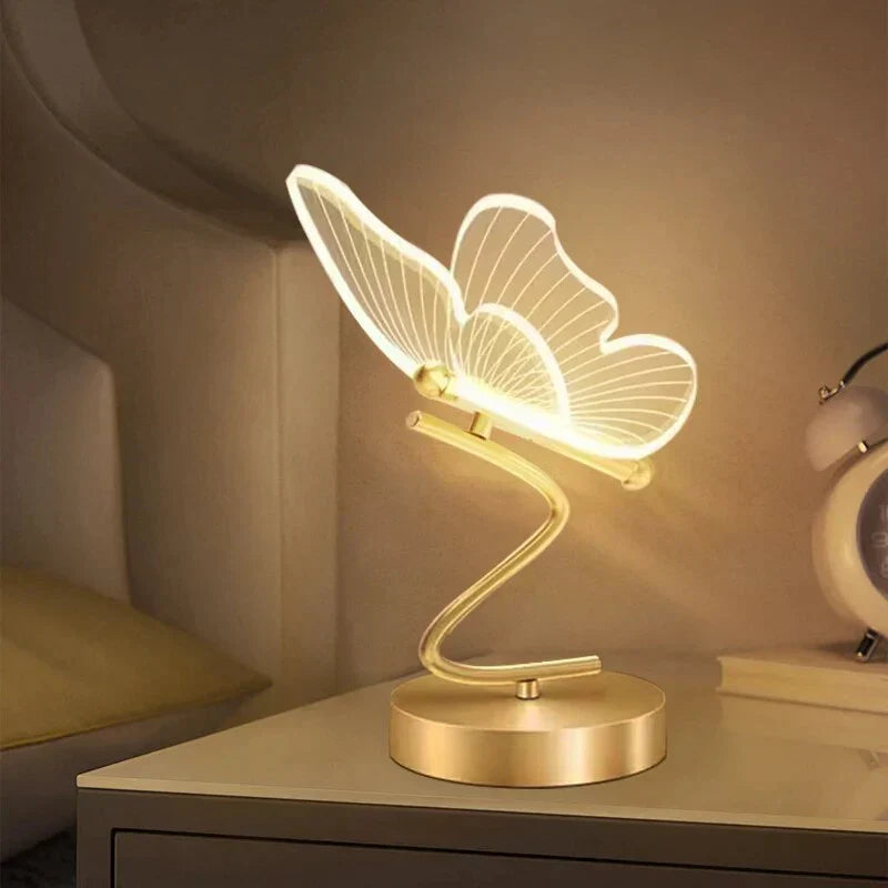 Lampada da tavolo LED di lusso a farfalla - ButterflyLuxe