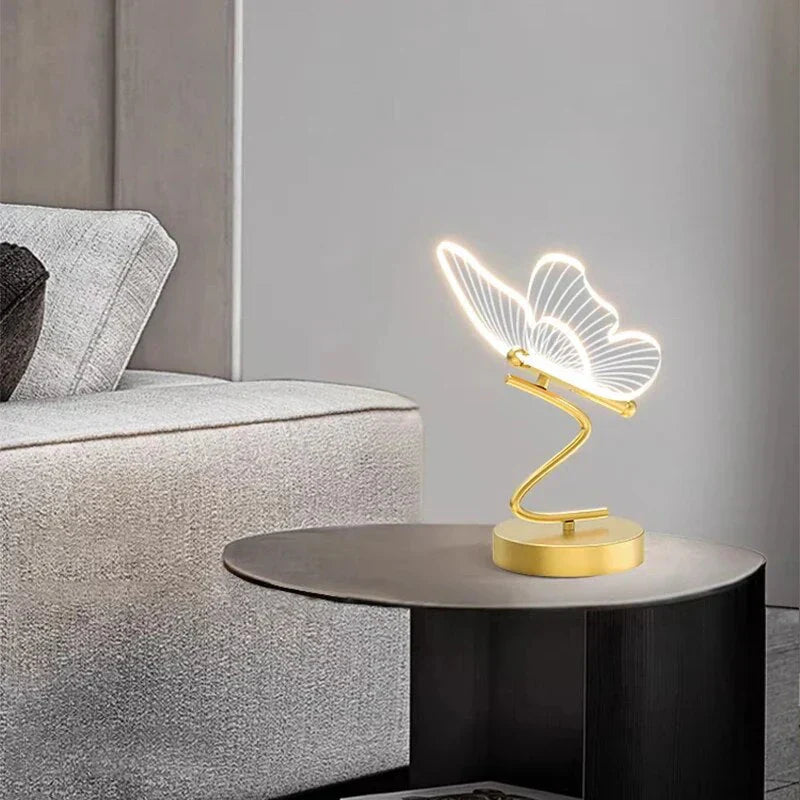Lampada da tavolo LED di lusso a farfalla - ButterflyLuxe