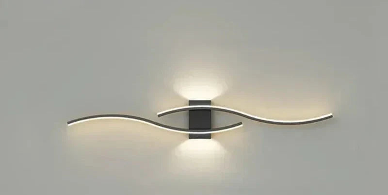 Moderna Applique LED – Design a Onde, Stile Minimalista | Brehn