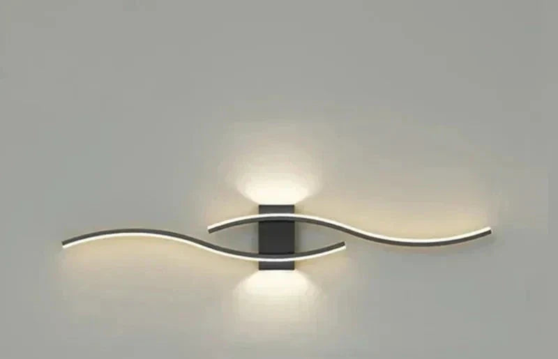 Moderna Applique LED – Design a Onde, Stile Minimalista | Brehn