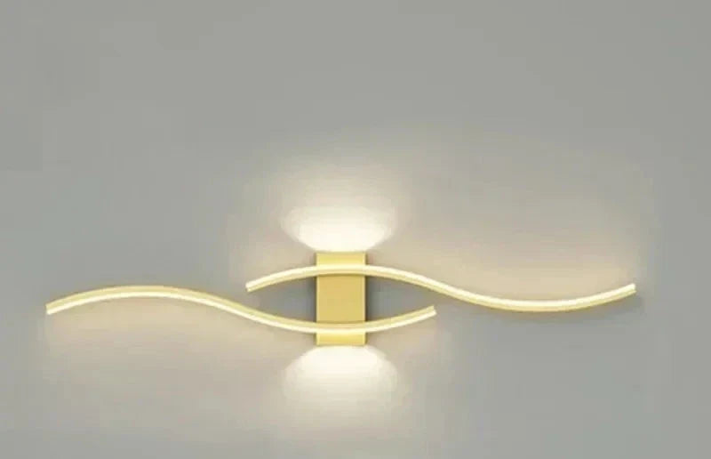 Moderna Applique LED – Design a Onde, Stile Minimalista | Brehn
