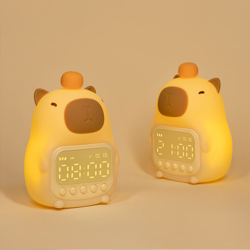 Carinissima Lampada Notturna LED Capybara – Sveglia per Bambini & Lampada Notturna per Camera da Letto