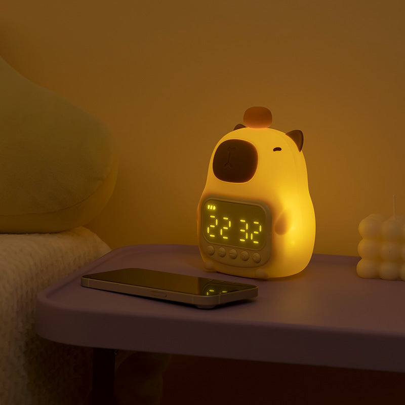 Carinissima Lampada Notturna LED Capybara – Sveglia per Bambini & Lampada Notturna per Camera da Letto