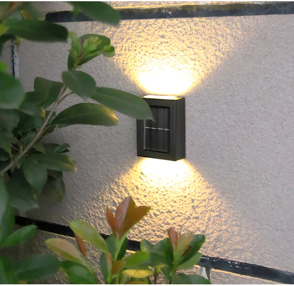 Lampada da esterno solare LED IP65 impermeabile Nera